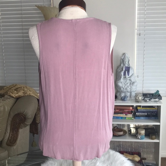 Charlotte Russe faux wrap top Blush pink large - Picture 3 of 7